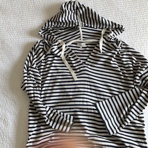 Lou & Grey blue and white striped pullover